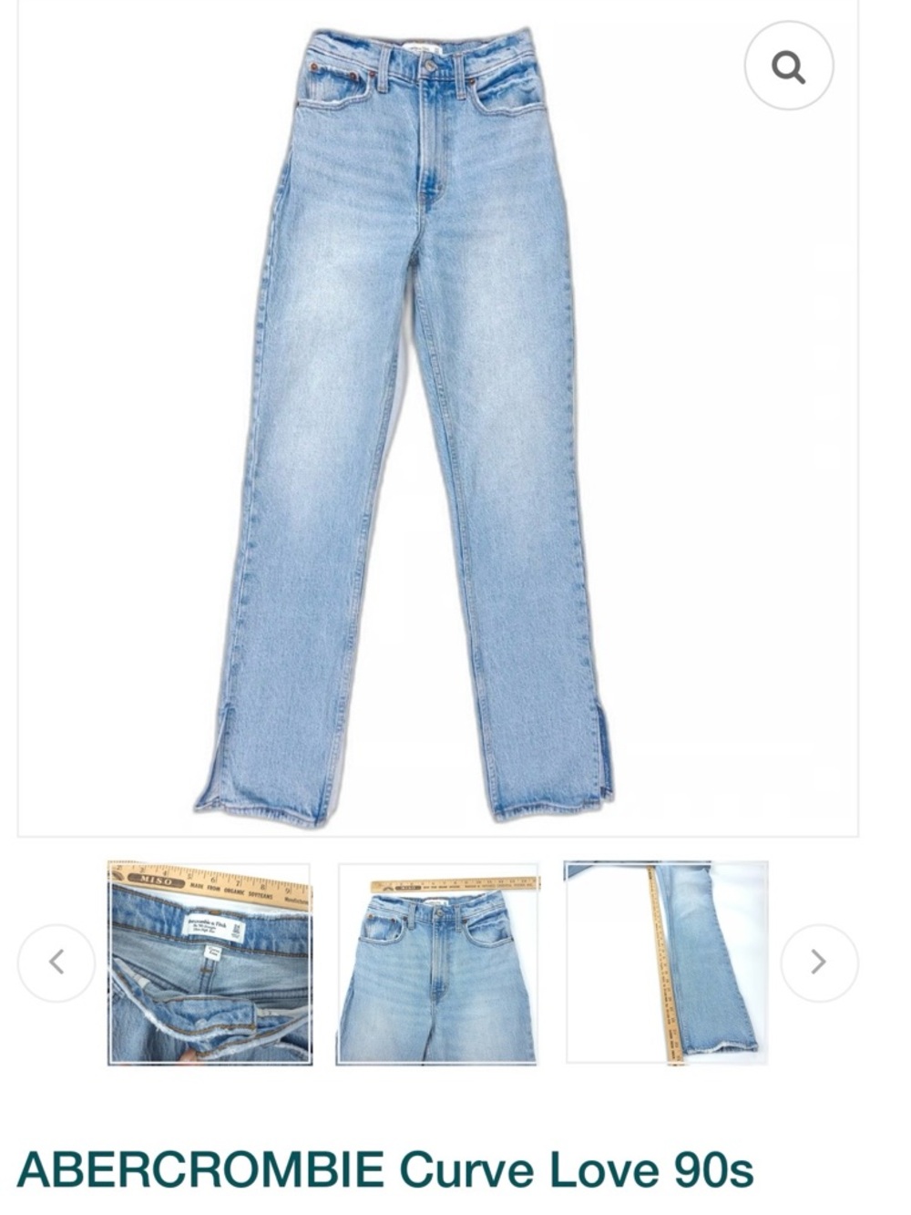 Abercrombie & Fitch Light Blue Straight Leg Jeans